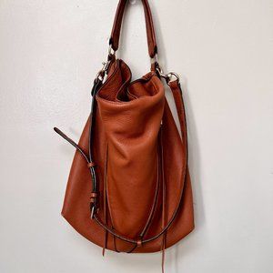 Rebecca Minkoff Soft Slouchy Leather Hobo Bag, Large Crossbody Bag, Almond Color